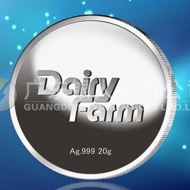 2015年3月制造  香港萬寧集團公司千足銀紀(jì)念銀章訂制