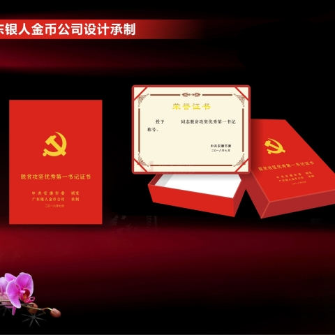 安康定制  脫貧攻堅(jiān)優(yōu)秀第一書記獎(jiǎng)勵(lì)證書