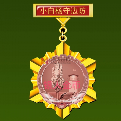 2013年10月蘭州軍區(qū)69338部隊(duì)小白楊哨所紀(jì)念章制作