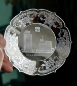 中平能化集團(tuán)銀盤(pán)制作,純銀銀盤(pán)定做,紀(jì)念銀盤(pán)定制