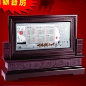 2014年馬年純銀臺(tái)歷定購,純銀999足銀金銀擺件訂購