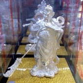 純銀擺件關公純銀工藝禮品擺件定制批發(fā)