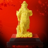 關公電鑄沙金擺件定制、千足鑄金擺件定做