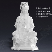 純銀觀(guān)音菩薩坐像工藝擺件