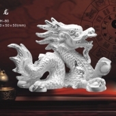 十二生肖龍純銀紀(jì)念品、屬龍生肖純銀擺件