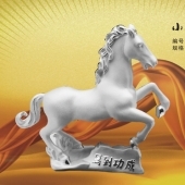 馬到成功純銀擺件禮品定做、定制純銀禮品制作