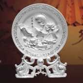 年年有余純銀盤定制、定做純銀盤、銀盤制作