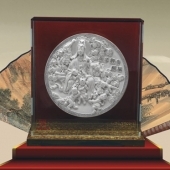 五子觀音純銀盤生產(chǎn)、銀碟圓盤銀盤定制