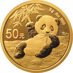 2020版熊貓金銀紀念幣3克圓形金質(zhì)紀念幣